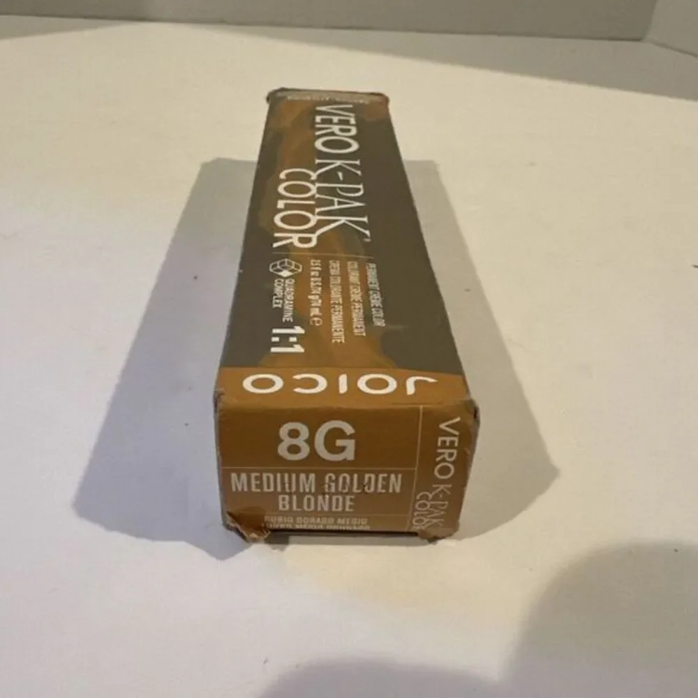Joico Vero K-Pak Permanent Creme Color Blonde Dore' Moyen 8G SEALED‎